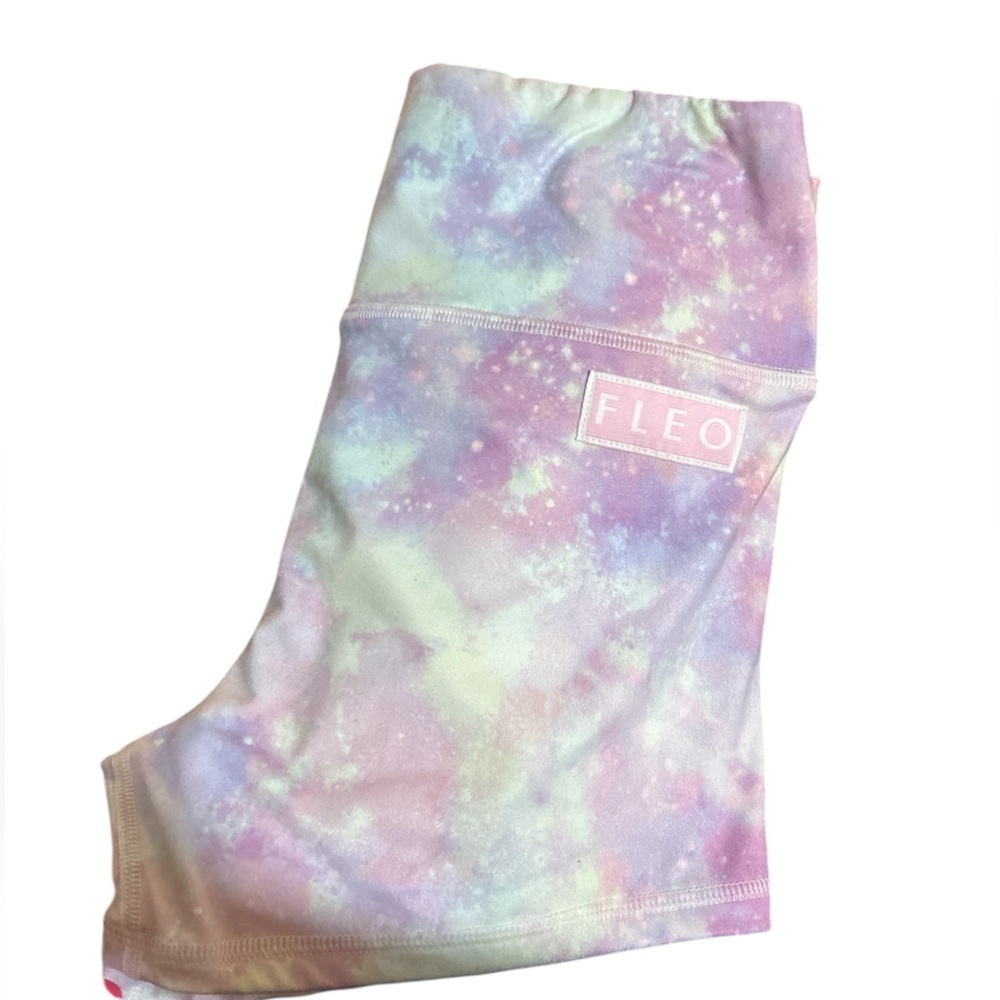 FLEO Vibrant Fantasy PHR Athletic Rave Spandex Running Cycling Shorts 4 Inch- M - Picture 7 of 9